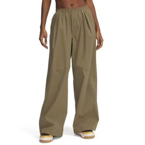 Under Armour Womens Unstoppable Woven Parachute Wide Leg Pants Olive XS NEW
